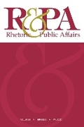 Cover: Rhetoric & Public Affairs 25, no. 3 - Michigan State University Press