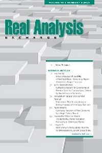 Abbildung von: Real Analysis Exchange 46, no. 1 - Michigan State University Press