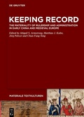 Cover: Keeping Record - De Gruyter