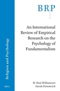 Cover: An International Review of Empirical Research on the Psychology of Fundamentalism - Brill