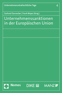 Abbildung von: Unternehmenssanktionen in der Europäischen Union - Dike Verlag Zürich