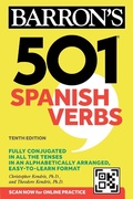 Cover: 501 Spanish Verbs, Tenth Edition - Kaplan Publishing