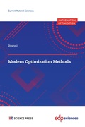 Cover: Modern Optimization Methods - EDP sciences