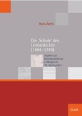 Cover: Die 'Schule' des Leonardo Leo (1694-1744) - Georg Olms Verlag