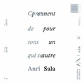 Cover: n.b.k. Record #3: Anri Sala. Contes de sons&nbsp;qui se prennent pour un autre - K&ouml;nig, Walther