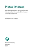 Cover: Pietas litterata - Hiersemann, A