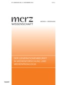 Cover: Der Generationenbegriff in Medienforschung und Medienp&auml;dagogik - kopaed