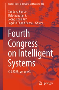 Enlarge image Cover: Fourth Congress on Intelligent Systems - Springer