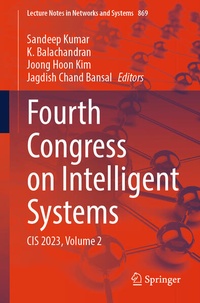 Enlarge image Cover: Fourth Congress on Intelligent Systems - Springer