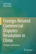Abbildung von: Foreign-Related Commercial Disputes Resolution in China - Springer
