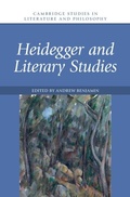 Cover: Heidegger and Literary Studies - Cambridge University Press
