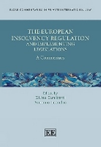 Enlarge image Cover: The European Insolvency Regulation and Implementing Legislations - Edward Elgar Publishing