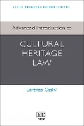 Cover: Advanced Introduction to Cultural Heritage Law - Edward Elgar Publishing