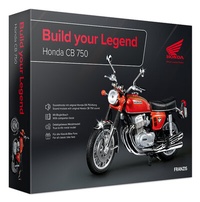 Abbildung von: FRANZIS 67215 - Honda CB 750 Build your Legend, Metall Modellbausatz im Maßstab 1:24, inkl. Soundmodul und 68-seitigem Begleitbuch - FRANZIS GmbH