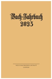 Abbildung von: Bach-Jahrbuch 2023 - Evangelische Verlagsanstalt