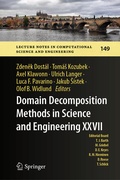 Cover: Domain Decomposition Methods in Science and Engineering XXVII - Springer