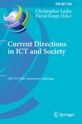Cover: Current Directions in ICT and Society - Springer
