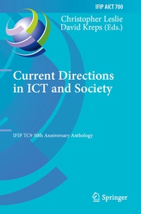 Enlarge image Cover: Current Directions in ICT and Society - Springer