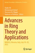 Cover: Advances in Ring Theory and Applications - Springer