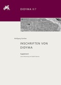 Cover: Inschriften von Didyma - Reichert Verlag
