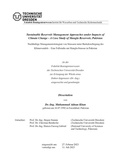Cover: Sustainable Reservoir Management Approaches under Impacts of Climate Change - A Case Study of Mangla Reservoir, Pakistan - Technische Uni Dresden
