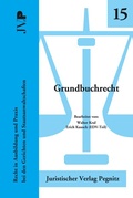 Cover: Grundbuchrecht - Juristischer Verlag Pegnitz