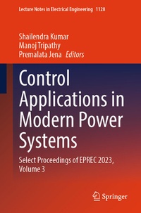 Enlarge image Cover: Control Applications in Modern Power Systems - Springer