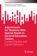 Cover: Adjustments for Students With Special Needs in General Education Classes - Springer
