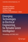 Cover: Emerging Technologies in Electrical Engineering for Reliable Green Intelligence - Springer