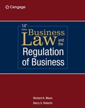 Cover: Business Law and the Regulation of Business - South-Western College Publishing