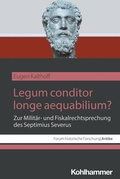 Abbildung von: Legum conditor longe aequabilium? - Kohlhammer