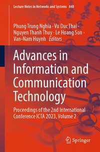 Enlarge image Cover: Advances in Information and Communication Technology - Springer