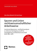 Cover: Spuren und Linien rechtswissenschaftlicher Arbeitsweise - Nomos
