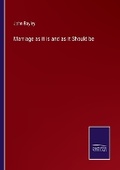 Cover: Marriage as it is and as it Should be - Salzwasser Verlag