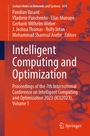 Cover: Intelligent Computing and Optimization - Springer