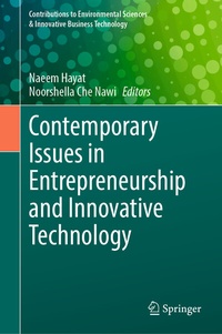 Enlarge image Cover: Contemporary Issues in Entrepreneurship and Innovative Technology - Springer