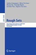 Cover: Rough Sets - Springer