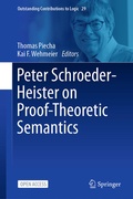 Cover: Peter Schroeder-Heister on Proof-Theoretic Semantics - Springer