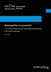 Abbildung von: Metakognition im Lernverlauf - Georg Olms Verlag