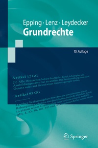 Abbildung von: Grundrechte - Springer