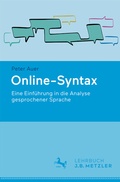 Cover: Online-Syntax - J.B. Metzler