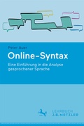 Cover: Online-Syntax - J.B. Metzler