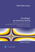 Cover: Grundfragen der beruflichen Bildung - Verlag Barbara Budrich