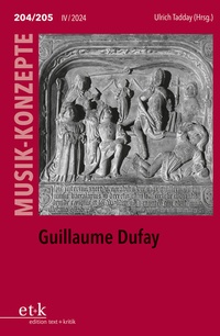 Abbildung von: Guillaume Dufay - edition text + kritik