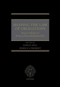 Cover: Shaping the Law of Obligations - OUP eBook