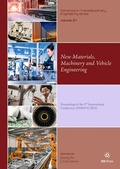 Cover: New Materials, Machinery and Vehicle Engineering - IOS Press,US