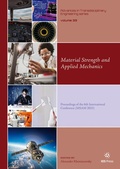 Cover: Material Strength and Applied Mechanics - IOS Press,US