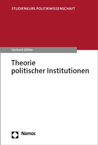 Abbildung von: Theorie politischer Institutionen - Nomos