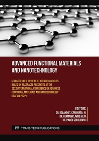 Abbildung von: Advanced Functional Materials and Nanotechnology - Trans Tech Publications Ltd