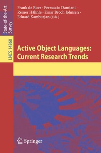 Enlarge image Cover: Active Object Languages: Current Research Trends - Springer